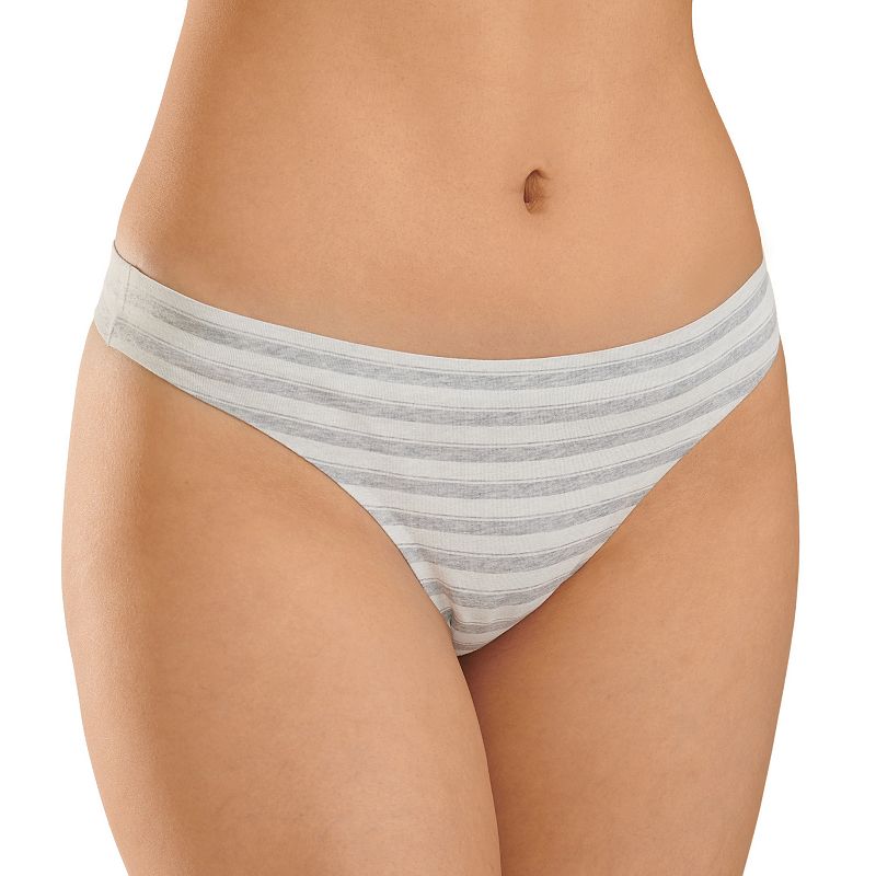 Juniors' SO® Bonded Cotton Thong Panty SO83-005, Women's, Size: Large, Gray Unicorn