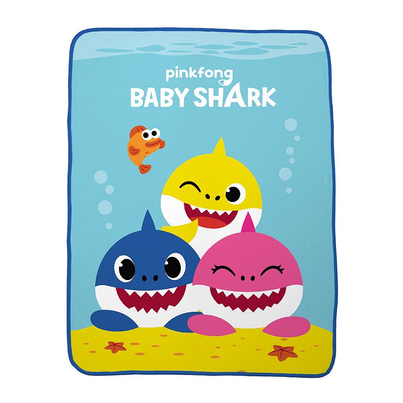 54750897 Baby Shark & Friends Throw Blanket, Multicolor sku 54750897