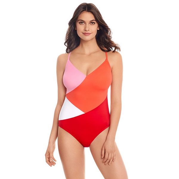 Women's ECO BEACH Colorblock One-Piece Swimsuit