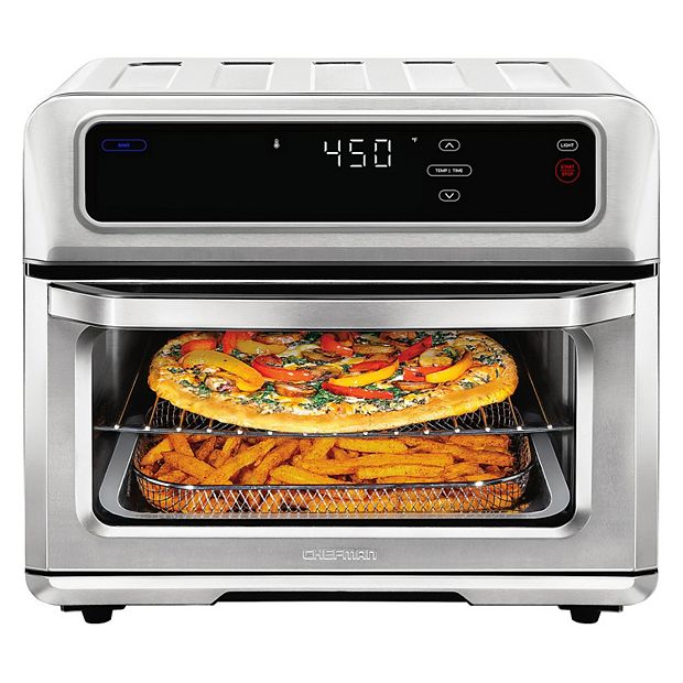 Chefman Air Fryer Toaster Oven Combo, 7-In-1 Convection Oven Countertop 20  Qt Oven Air fryer, Cook a 10 Inch Pizza, Air Fry 2 lb. of Chicken Wings, To  for Sale in Fontana, CA - OfferUp