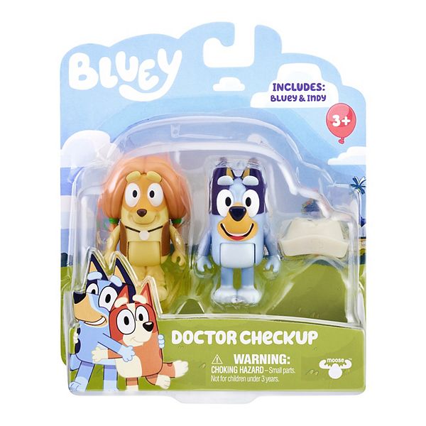 Bluey, Extended Heeler Family Pack, Inch Figures, Bluey, Bingo, Socks