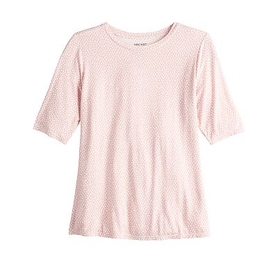 Women's Nine West Essential Soft-Spun Elbow-Sleeve Top