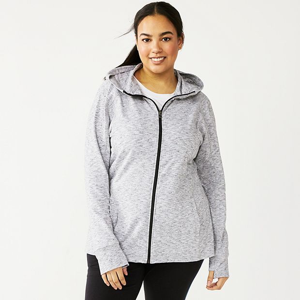 Plus Size Tek Gear Dry Tek Zip-Front Hoodie