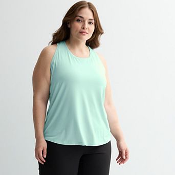 Plus Size Tek Gear® Essential Racerback Tank Top