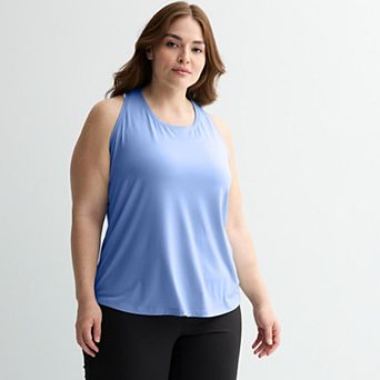 Plus Size Tek Gear® Essential Racerback Tank Top