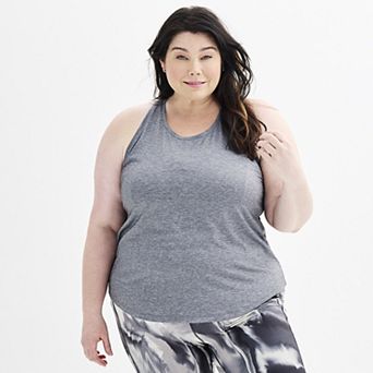 Plus Size Tek Gear® Essential Racerback Tank Top