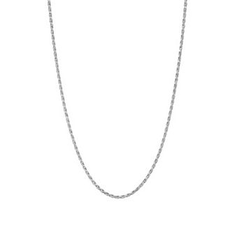 Giorgio di Vicenza Sterling Silver Italian Rope Chain Necklace