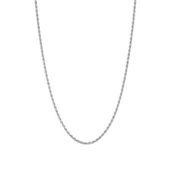 Giorgio di Vicenza Sterling Silver Italian Rope Chain Necklace