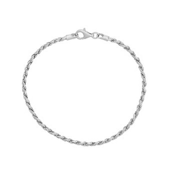 Giorgio di Vicenza Sterling Silver Rope Chain Bracelet