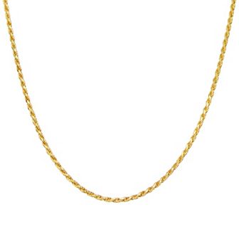 Giorgio di Vicenza Sterling Silver Men's Italian Rope Chain Necklace