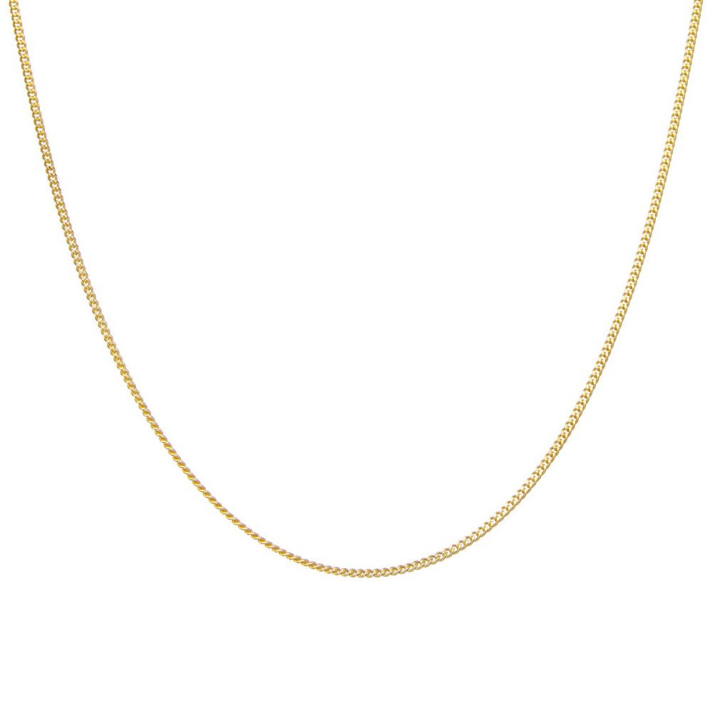 Giorgio di Vicenza Sterling Silver Italian Thin Curb Chain Necklace