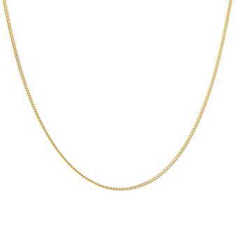 Giorgio di Vicenza Sterling Silver Italian Thin Curb Chain Necklace