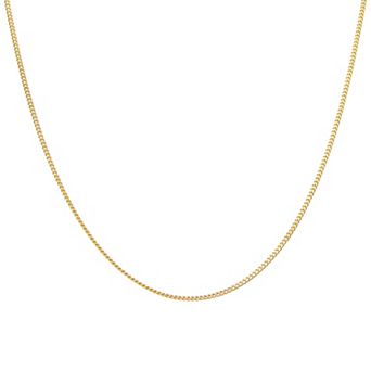 Giorgio di Vicenza Sterling Silver Italian Thin Curb Chain Necklace