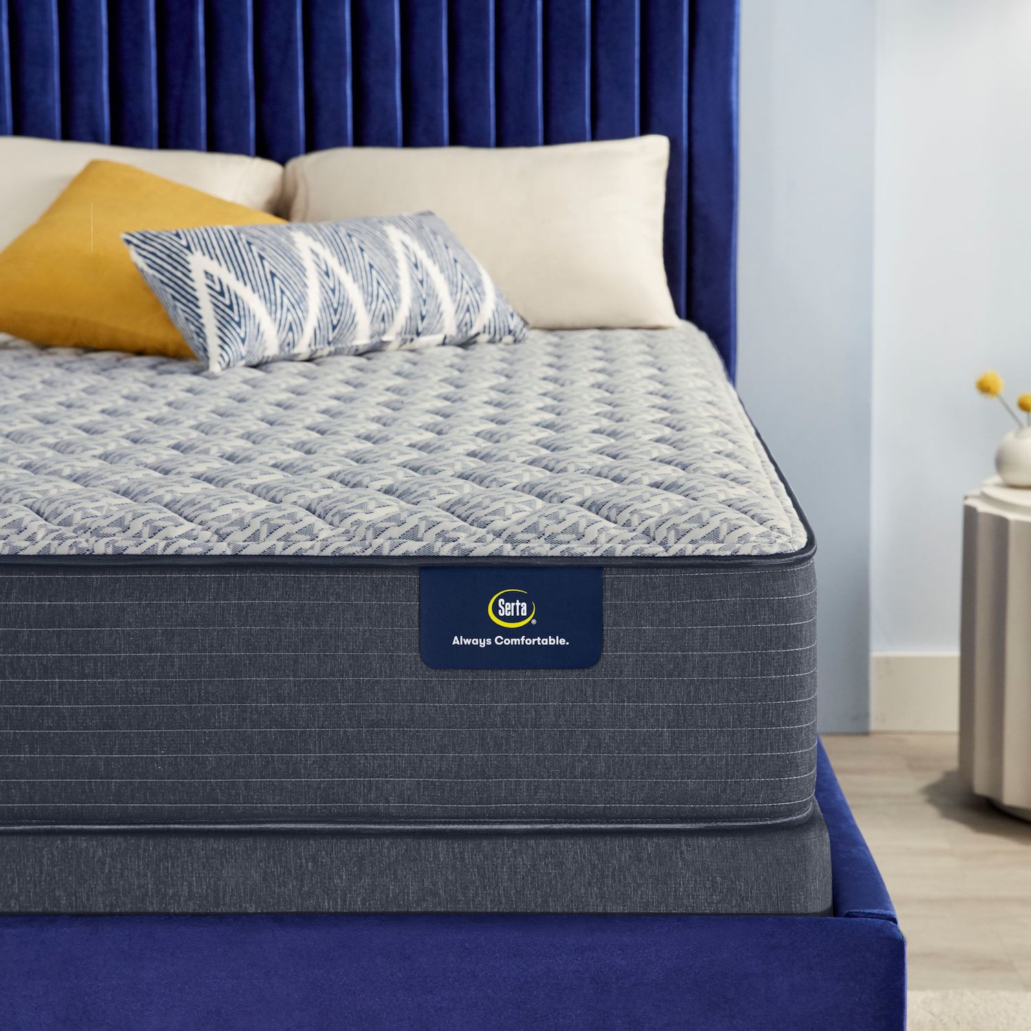 Serta Perfect Sleeper Nestled Night 10 inch Medium Firm Gel Memory Foam Mattress, Size: King