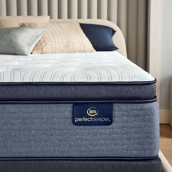 Serta perfect sleeper baymist cushion outlet firm pillow top mattress set