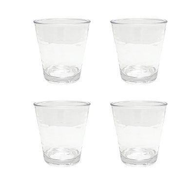 Food Network™ 4-pc. Clear Textured Acrylic Double Old-Fashioned Glass Set