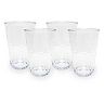 Food Network™ 4-pc. Clear Textured Acrylic Highball Glass Set