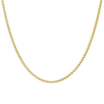 Giorgio di Vicenza Sterling Silver Wheat Chain Necklace