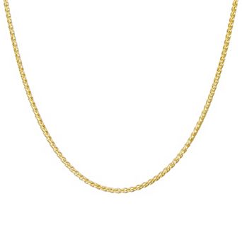 Giorgio di Vicenza Sterling Silver Wheat Chain Necklace