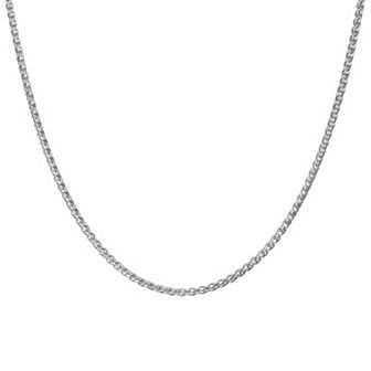 Giorgio di Vicenza Sterling Silver Wheat Chain Necklace