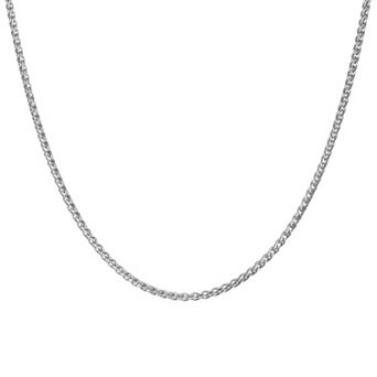 Giorgio di Vicenza Sterling Silver Wheat Chain Necklace