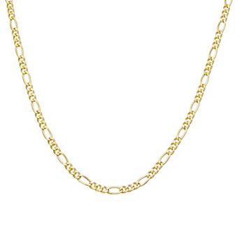 Giorgio di Vicenza Sterling Silver Men's Figaro Chain Necklace