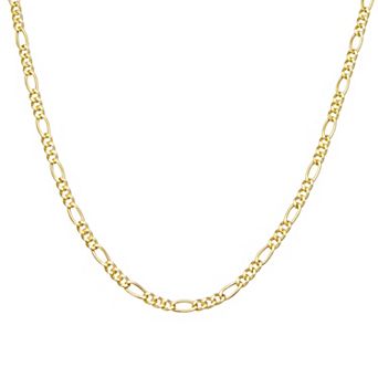 Giorgio di Vicenza Sterling Silver Men's Figaro Chain Necklace