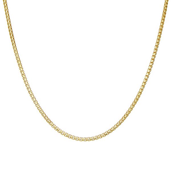 Giorgio di Vicenza Sterling Silver Men's Box Chain Necklace