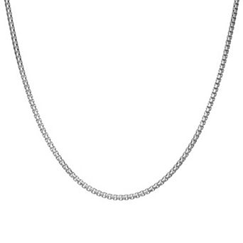 Giorgio di Vicenza Sterling Silver Men's Box Chain Necklace