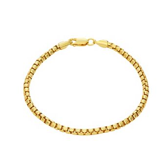 Giorgio di Vicenza Sterling Silver Men's Italian Box Chain Bracelet