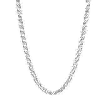 Giorgio di Vicenza Sterling Silver Bismark Chain Necklace