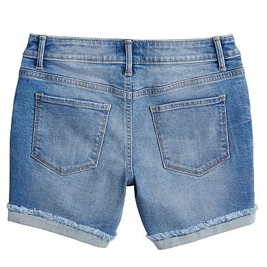 Girls 6-20 SO® Favorite Raw Cuffed Hem Midis in Regular & Plus