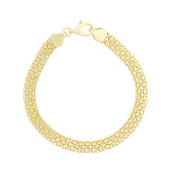 Giorgio di Vicenza Sterling Silver Italian Bismark Chain Bracelet