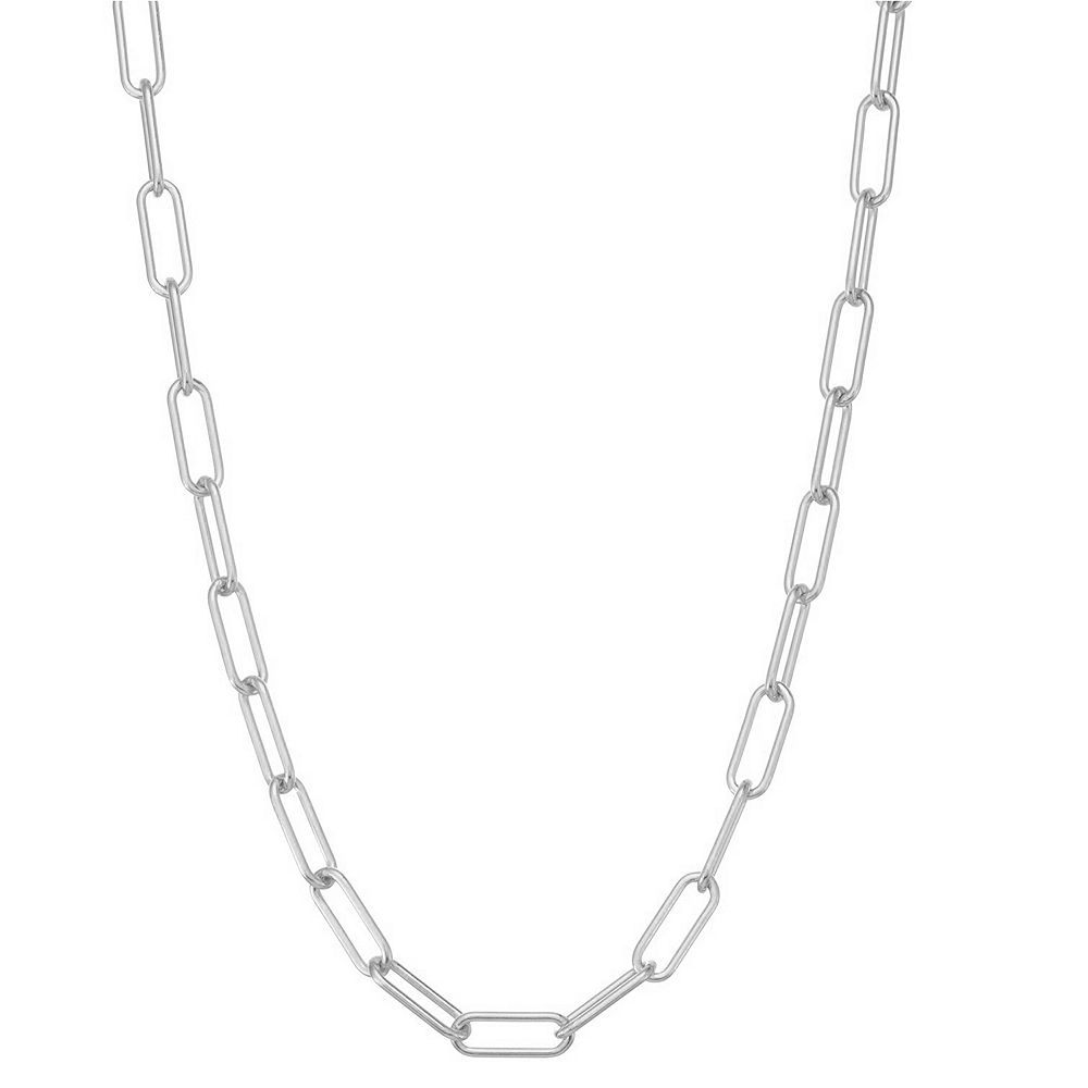 Giorgio di Vicenza Sterling Silver Men's Paper Clip Chain