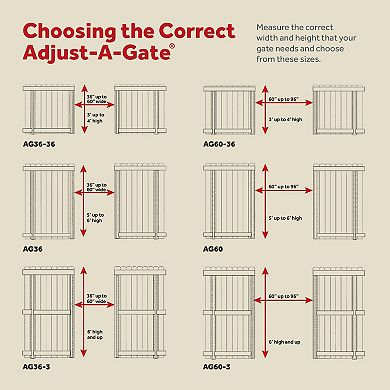 Adjust-A-Gate Steel Frame Gate Building Kit, 60"- 96" Wide Opening Up To 5' High