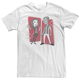 Big & Tall Marvel WandaVision Wanda & Vision '50s Cartoons Tee