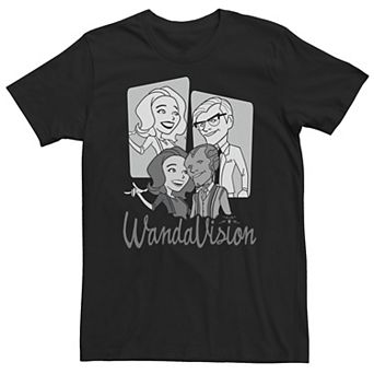 Big & Tall Marvel WandaVision Disguise Retro Logo Tee
