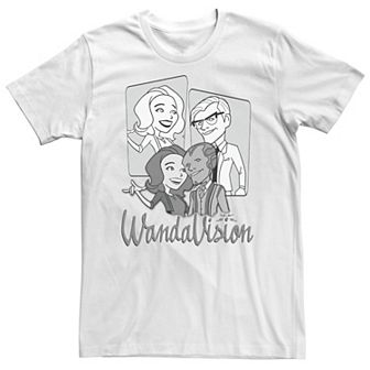 Big & Tall Marvel WandaVision Disguise Retro Logo Tee