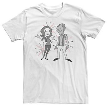 Big & Tall Marvel WandaVision '50s Cartoon Simple Portrait Tee
