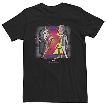 Big & Tall Marvel WandaVision Animated Glitch Couple Portrait Tee