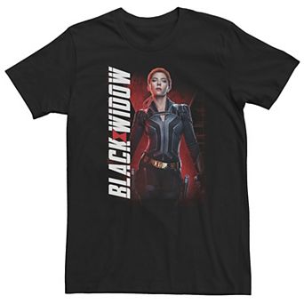 Big & Tall Marvel Black Widow Character Portrait Tee