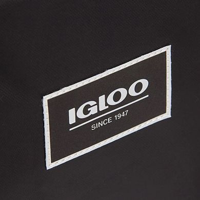 Igloo Pursuit 30 Can Portable Tote Bag Beverage Cooler with Padded Strap, Black