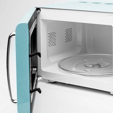 Haden Heritage Vintage Retro 0.7 Cu Ft 700W Countertop Microwave Oven, Blue