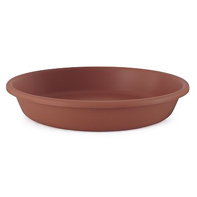 The HC Companies 21 Inch Planter Saucer for Classic Pot Containers, Clay Color