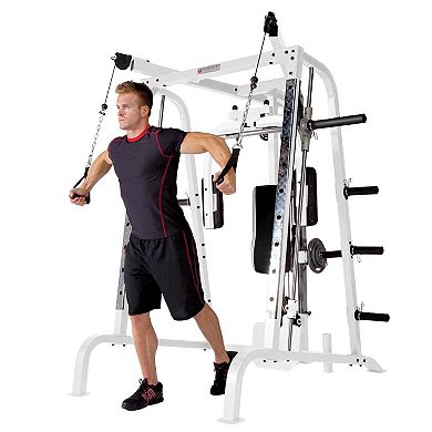 Marcy Pro Smith Cage Workout Machine Total Body Training Home Gym System