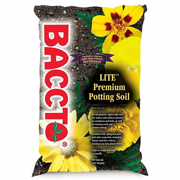 Michigan Peat 1420 Baccto Lite Premium Indoor Outdoor Potting Soil, 20 ...