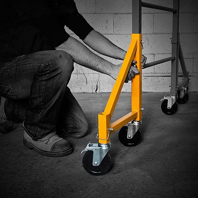 MetalTech Set of 14-Inch Baker Style Scaffolding Outriggers with Casters, 4 Pack