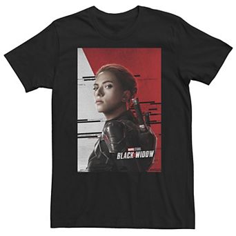 Big & Tall Marvel Black Widow Character Poster Tee