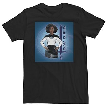 Big & Tall Marvel WandaVision Monica Rambeau S.W.O.R.D. Poster Tee