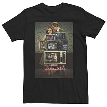 Big & Tall Marvel WandaVision Through The Years Poster Tee